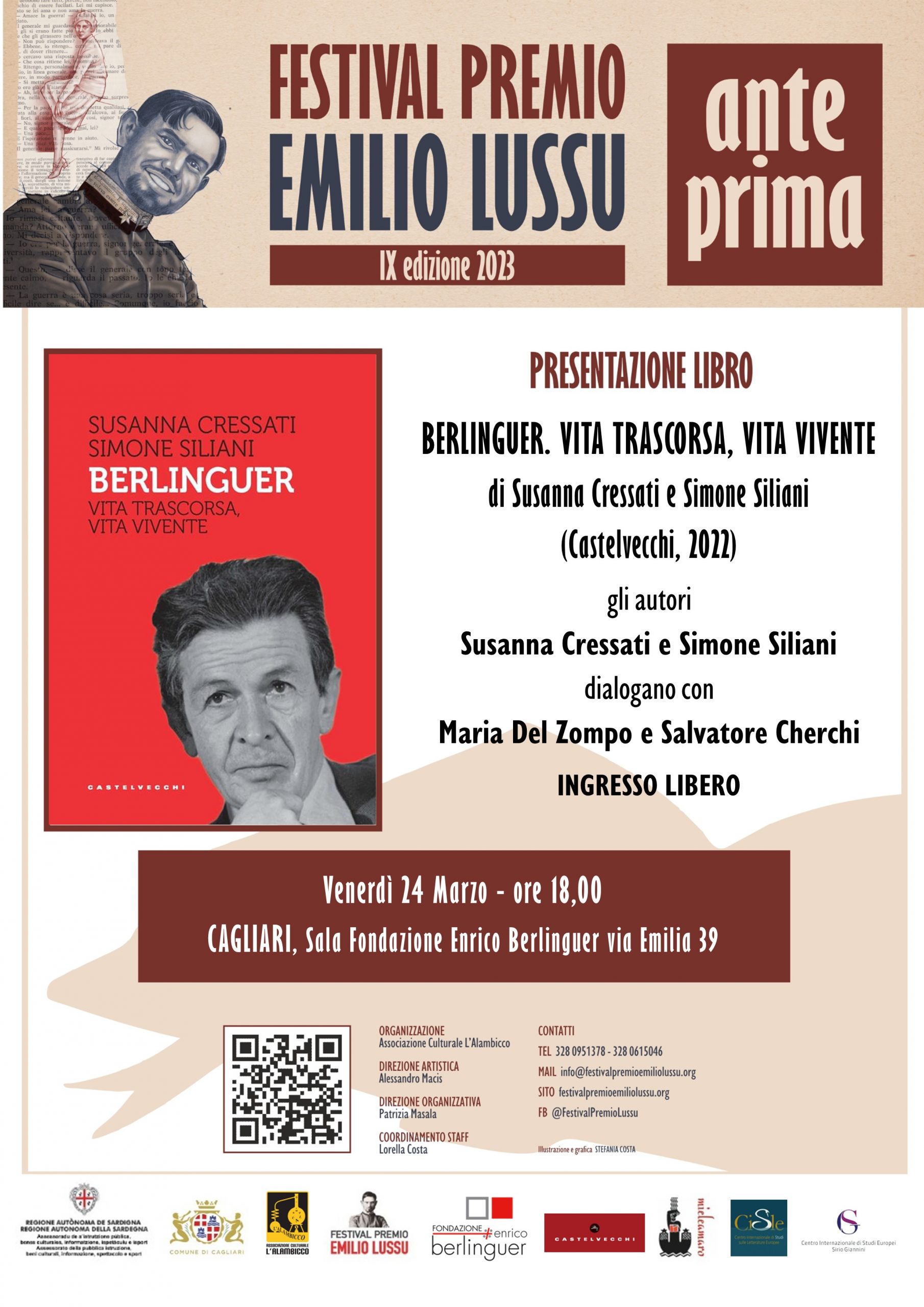 Anteprima IX Edizione. Presentazione Del Libro “Enrico Berlinguer. Vita Vissuta, Vita Intensa” (Castelvecchi, 2022)