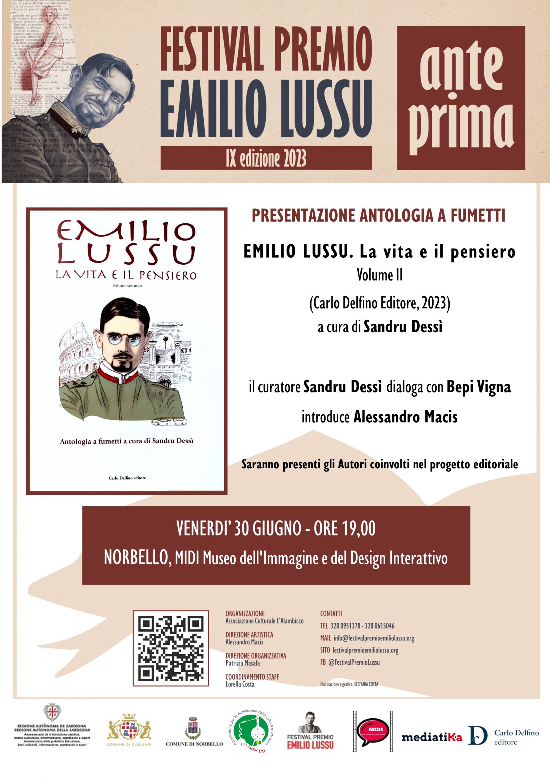 Anteprima IX Edizione A Norbello. Presentazione Antologia A Fumetti “Emilio Lussu. La Vita E Il Pensiero”